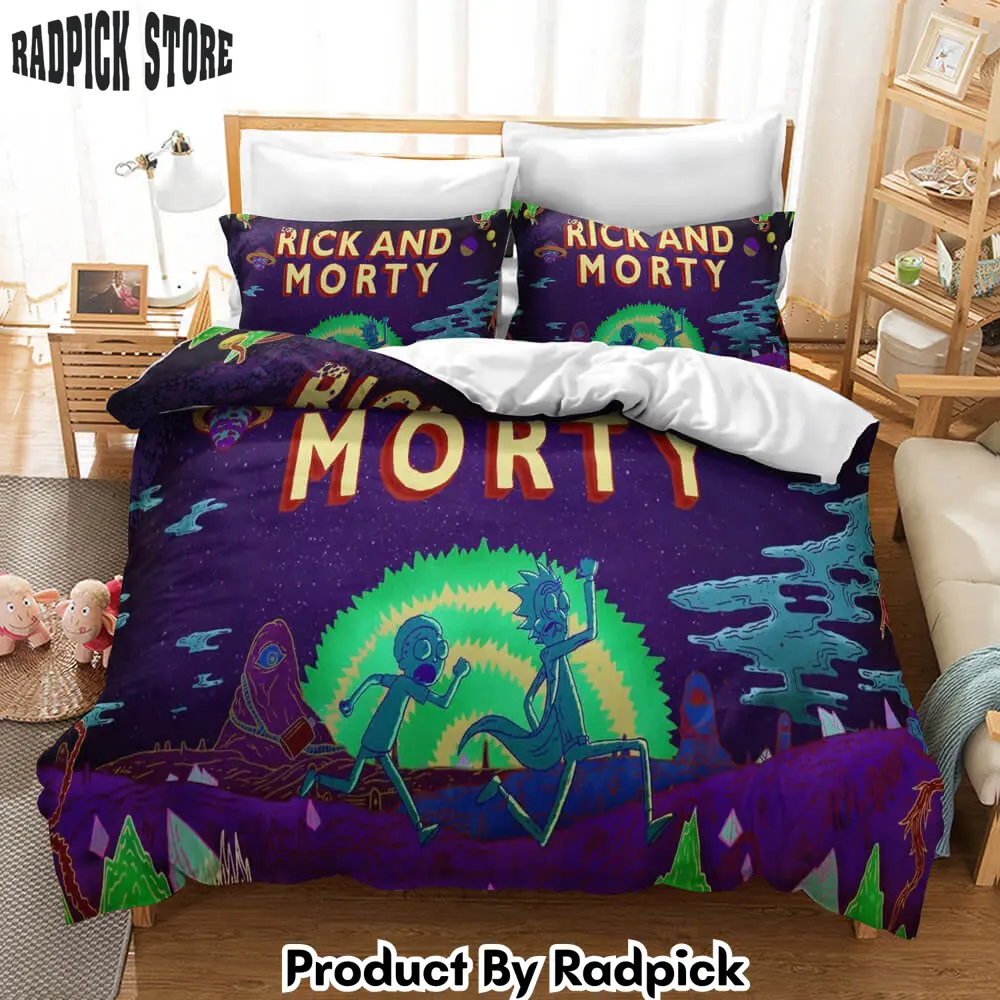 Rick and morty bedding set duvet cover christmas sheets bed sets  rp0423234